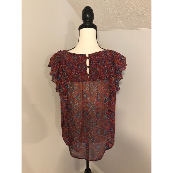 Anthropologie Meadow Rue Majolica Blouse - Size 12 - Picture 4 of 9